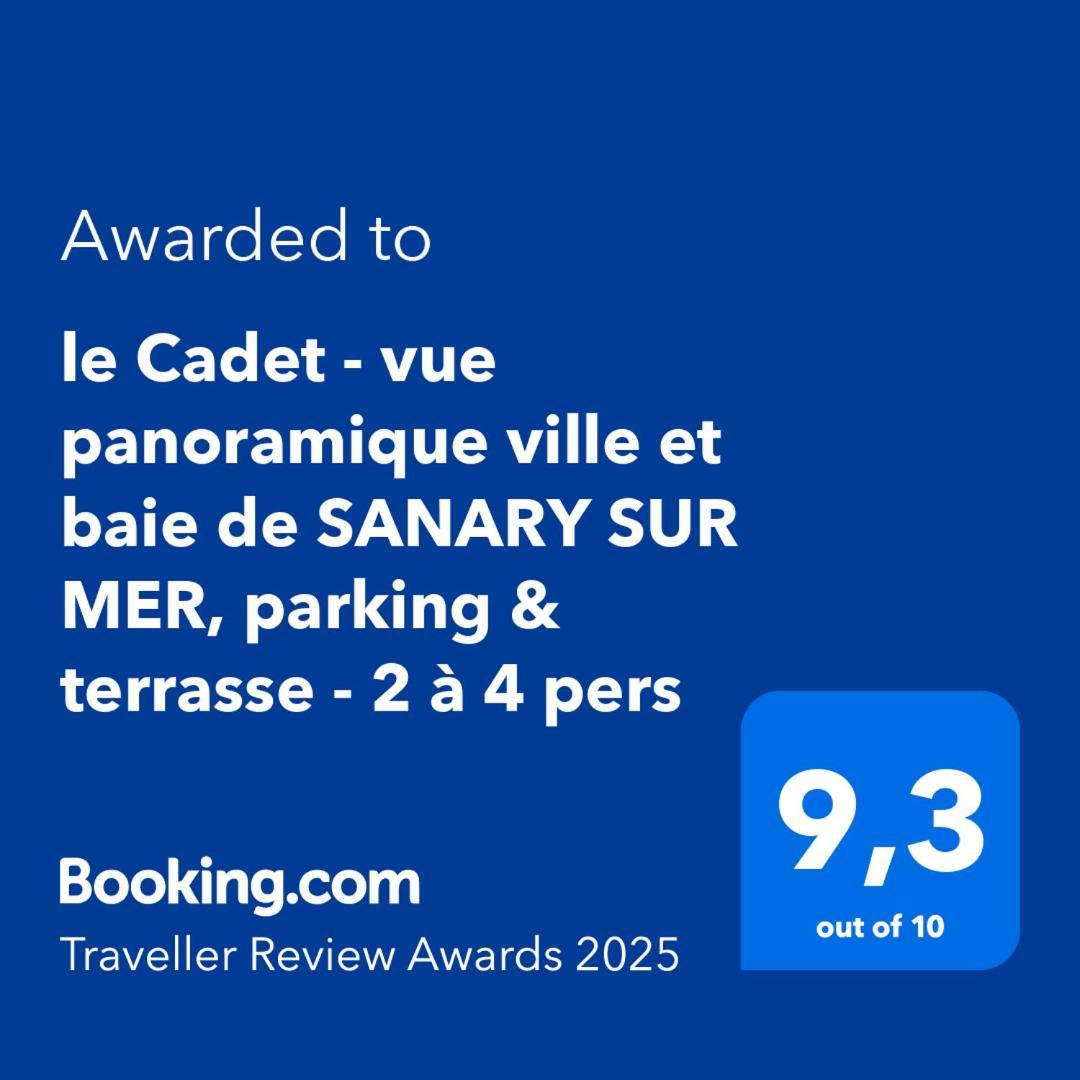 Le Cadet - Vue Panoramique Ville Et Baie De Sanary Sur Mer, Parking & Terrasse - 2 A 4 Pers Sanary-sur-Mer Exterior foto